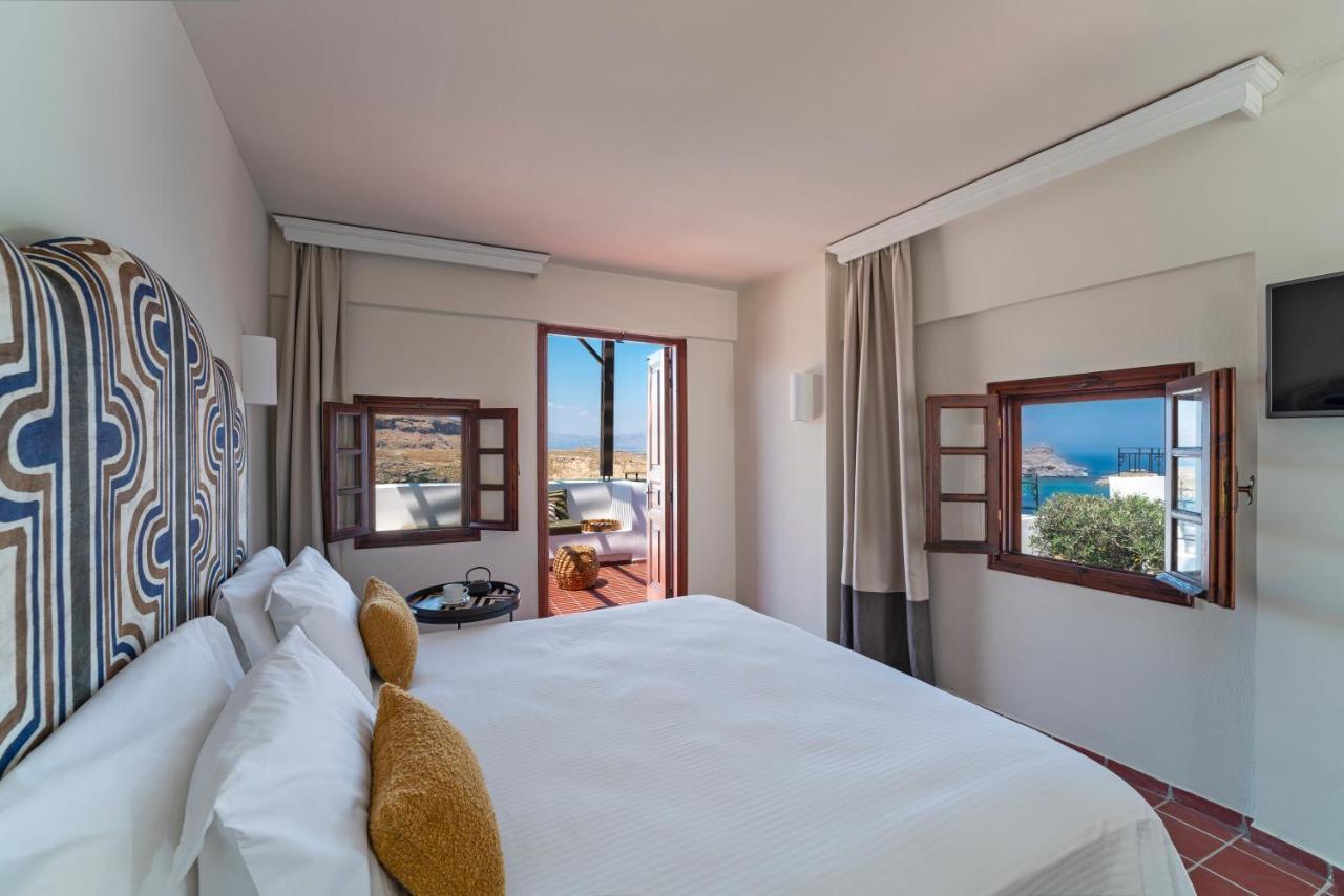 Maris Lindos Suites & Apartments ภายนอก รูปภาพ
