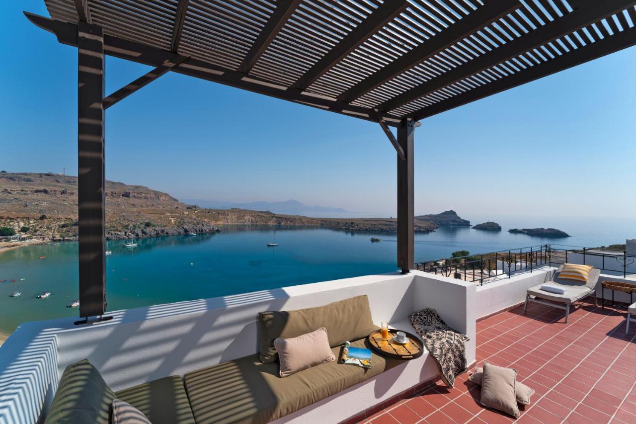 Maris Lindos Suites & Apartments ภายนอก รูปภาพ