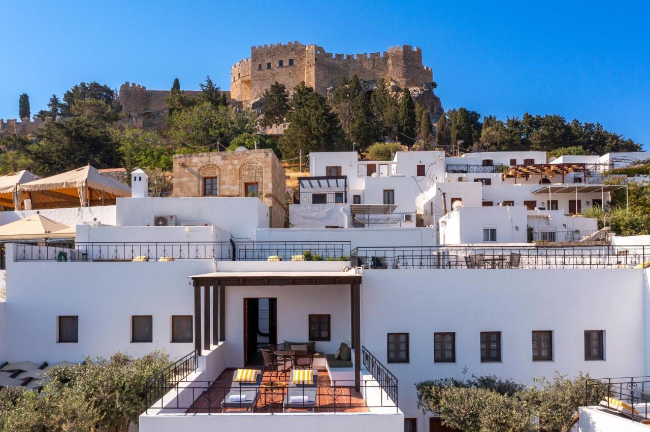 Maris Lindos Suites & Apartments ภายนอก รูปภาพ