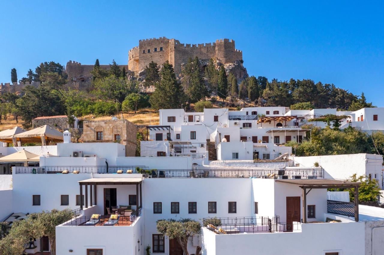 Maris Lindos Suites & Apartments ภายนอก รูปภาพ
